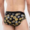 Moschino slip-gaće sa printom kovanica, crni